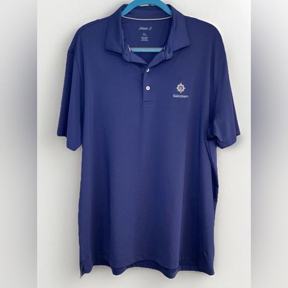 Johnnie-O Dark Blue Coldstream Polo Shirt Mens XL Golf Logo $89 EUC - Picture 1 of 7